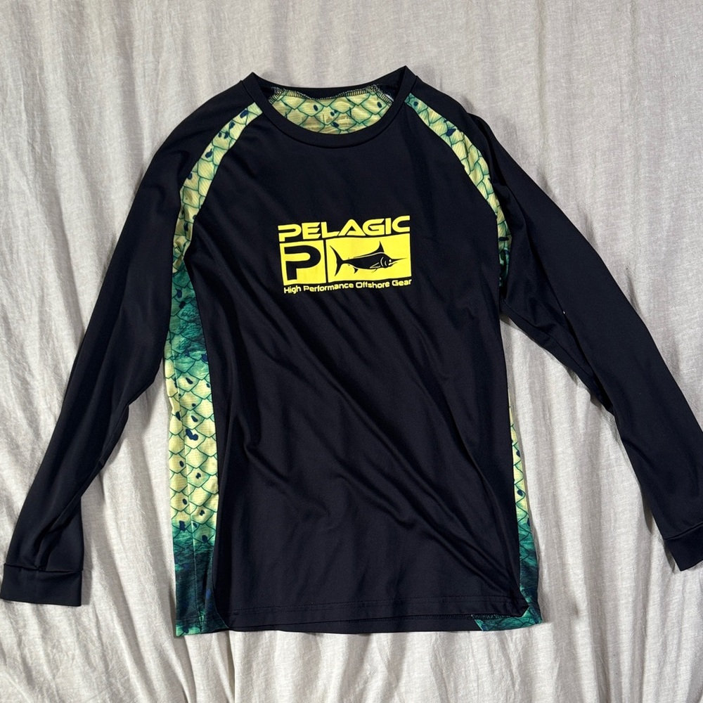 Pelagic Black and Yellow Rash Guard